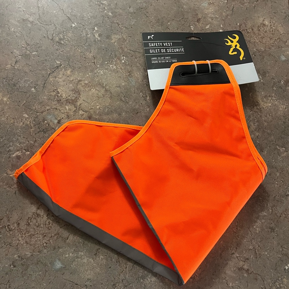 Browning Orange Safety Vest for Dogs